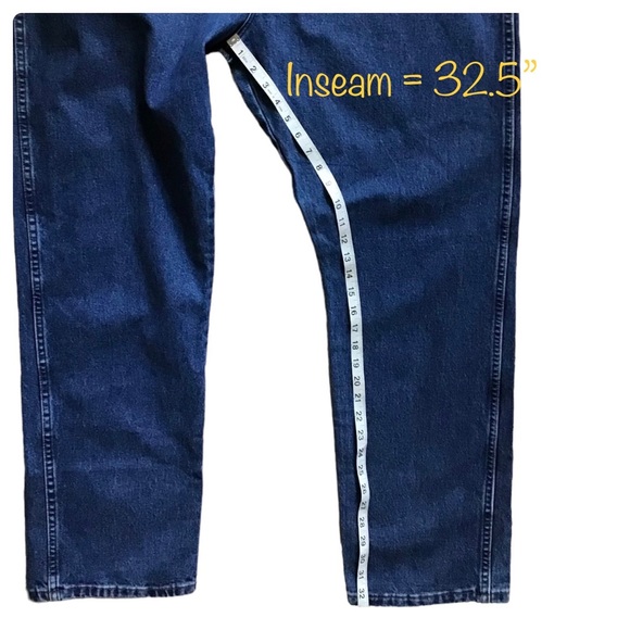 WRANGLER® COWBOY CUT® ORIGINAL FIT JEAN IN STONEWASHED Size W44 X L32” NWOT FLAW - Picture 10 of 16
